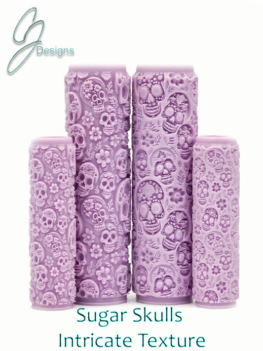 Sugar Skulls Intricate Detail Texture Roller