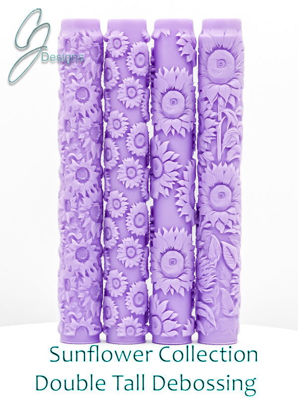 Sunflowers Collection Intricate Detail Texture Rollers