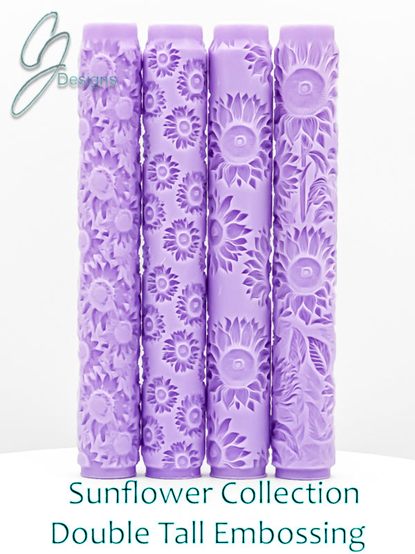 Sunflowers Collection Intricate Detail Texture Rollers