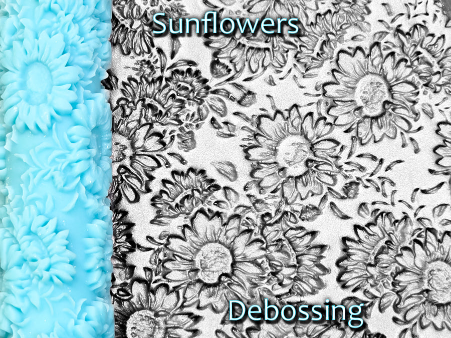 Sunflowers Deep Impression Texture Rollers