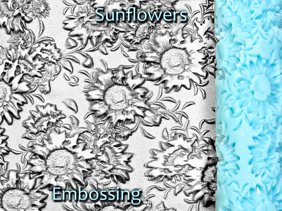 Sunflowers Deep Impression Texture Rollers