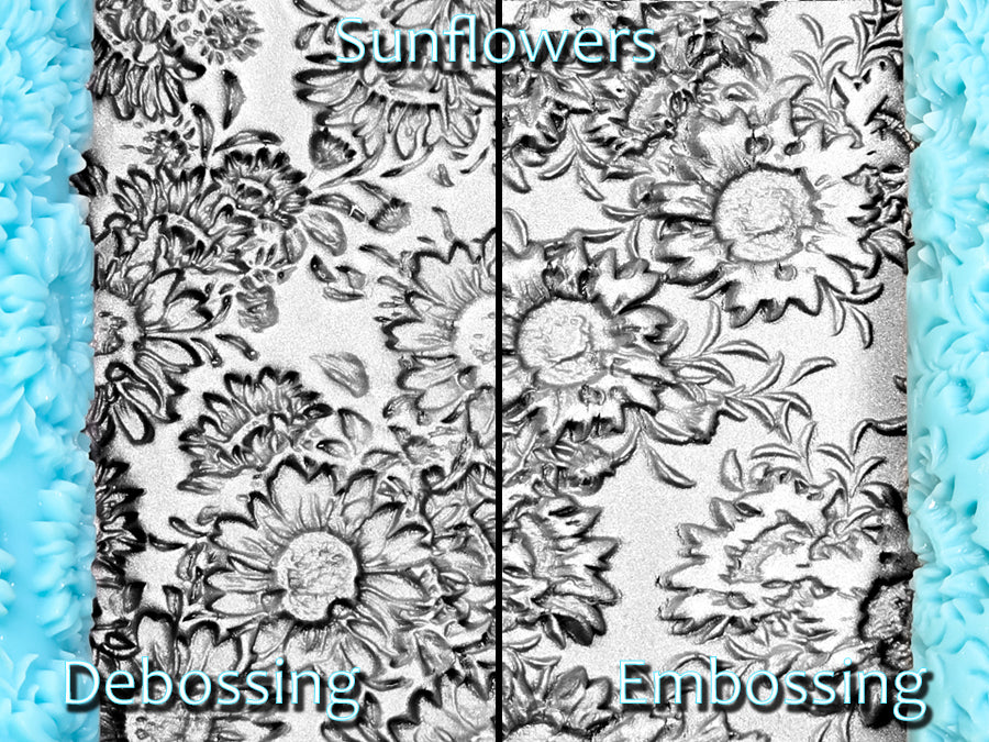 Sunflowers Deep Impression Texture Rollers