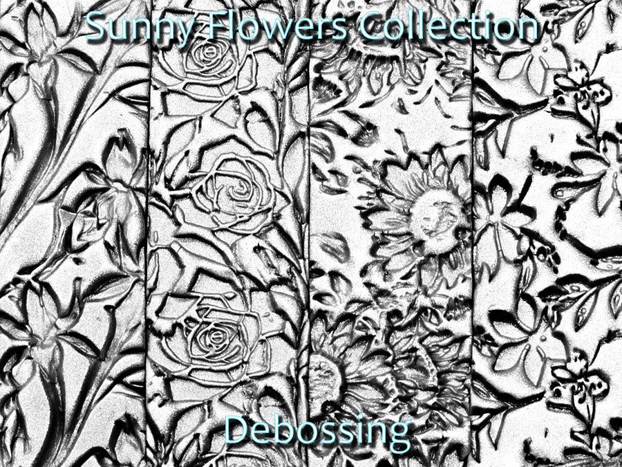 Sunny Flowers Collection Deep Impression Texture Rollers