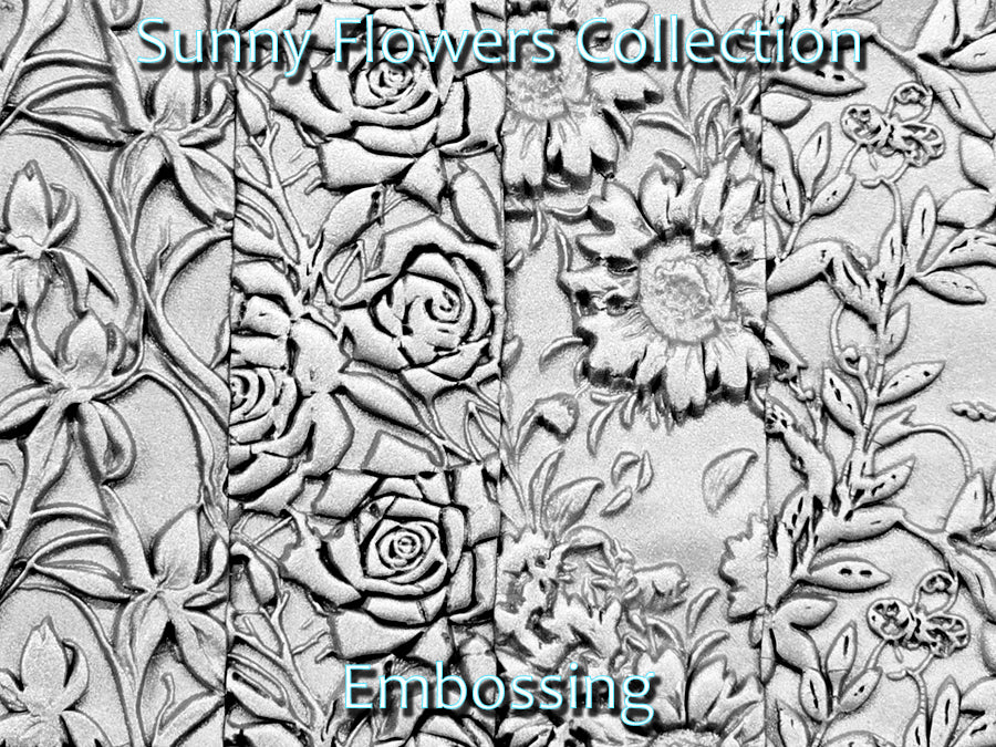 Sunny Flowers Collection Deep Impression Texture Rollers