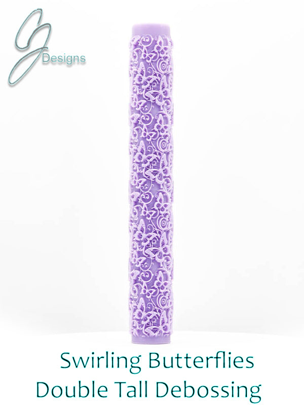 Swirling Butterflies Intricate Detail Texture Roller