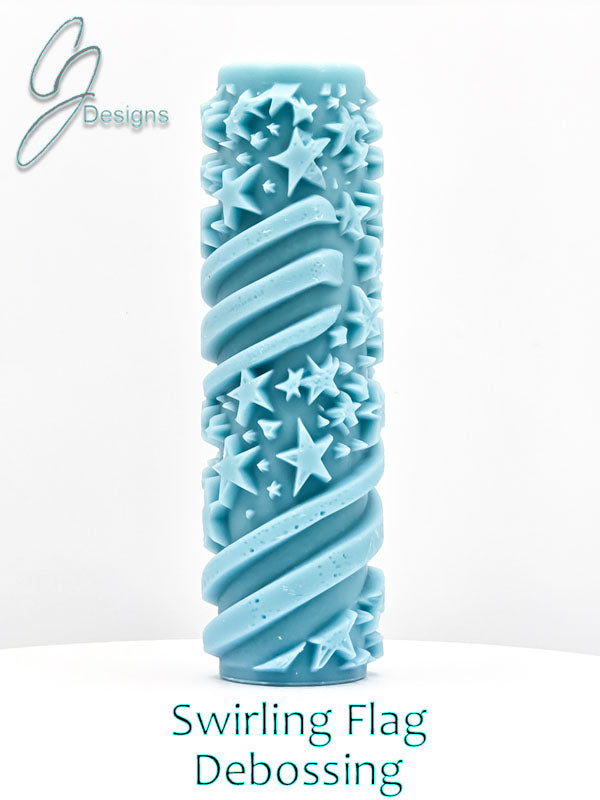 Swirling Flag Deep Impression Texture Roller