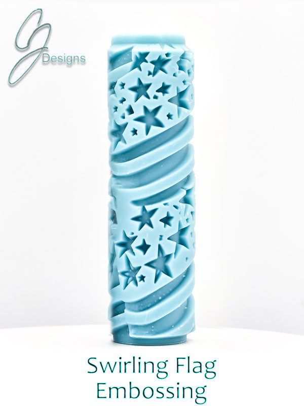 Swirling Flag Deep Impression Texture Roller