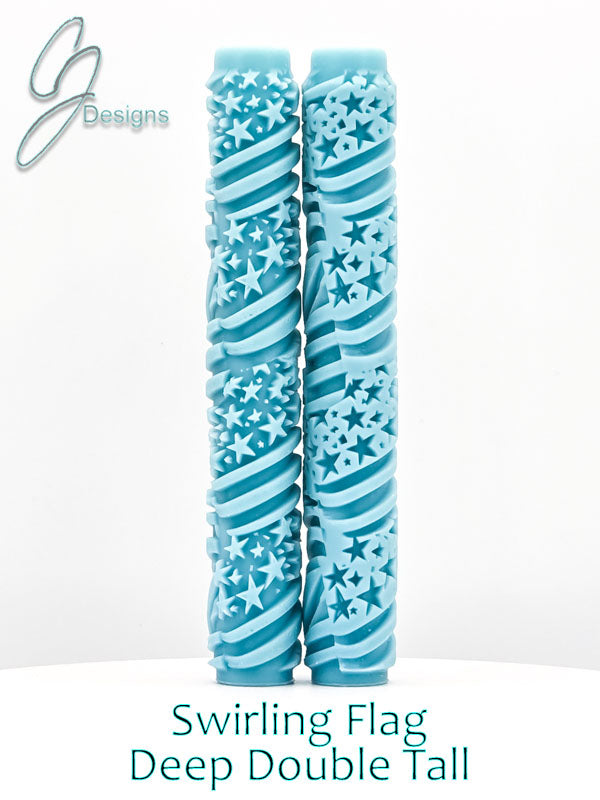 Swirling Flag Deep Impression Texture Roller
