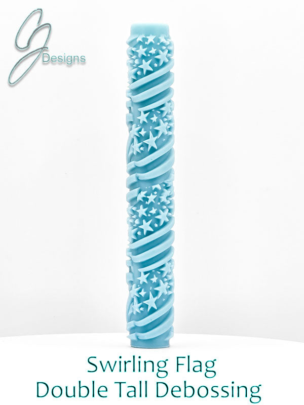 Swirling Flag Deep Impression Texture Roller