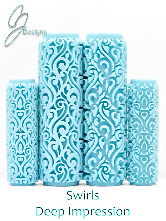 Swirls Deep Impression Texture Rollers