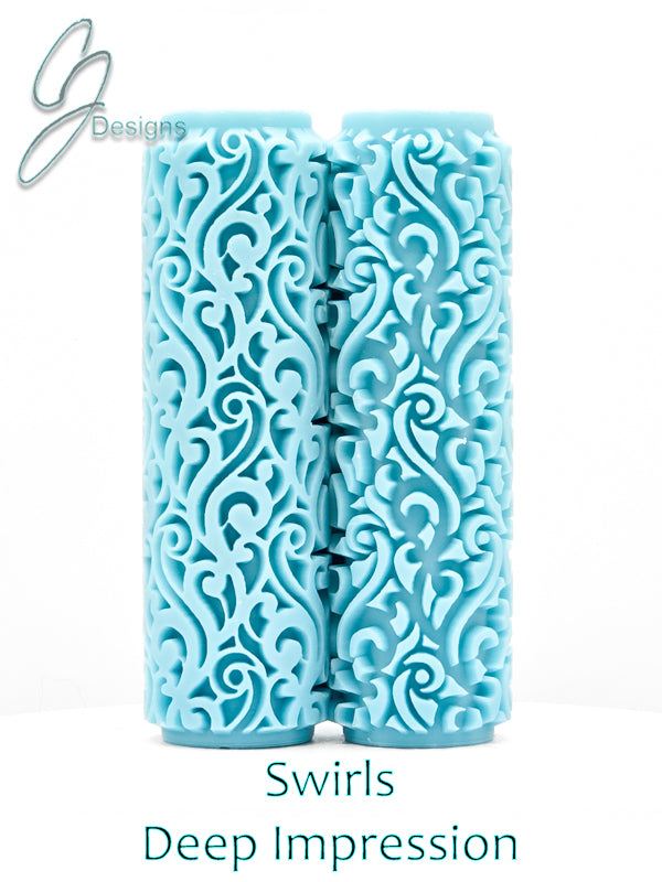 Swirls Deep Impression Texture Rollers
