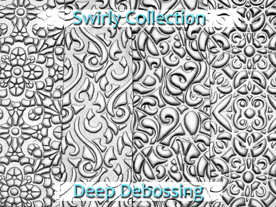 Swirly Collection Deep Impression Texture Rollers