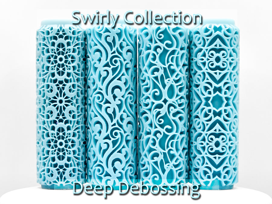 Swirly Collection Deep Impression Texture Rollers