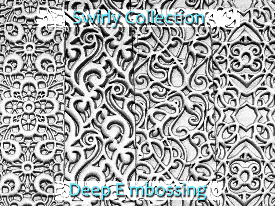 Swirly Collection Deep Impression Texture Rollers