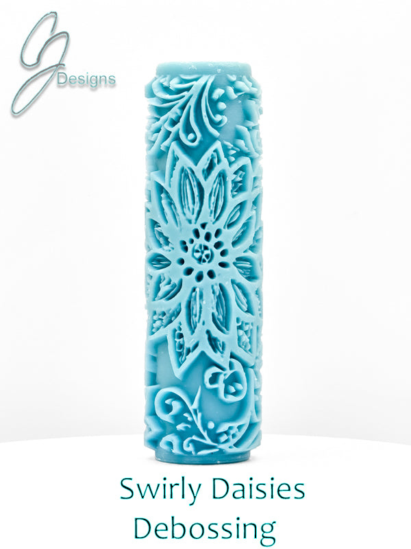 Swirly Daisies Deep Impression Texture Rollers