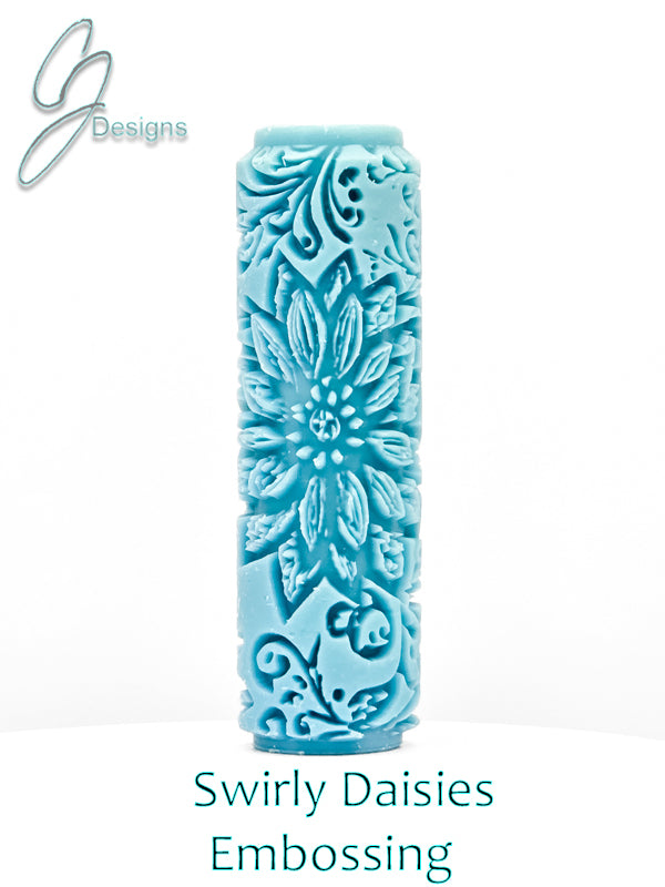 Swirly Daisies Deep Impression Texture Rollers