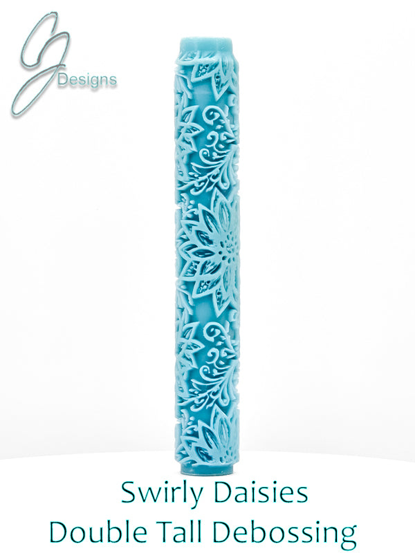 Swirly Daisies Deep Impression Texture Rollers