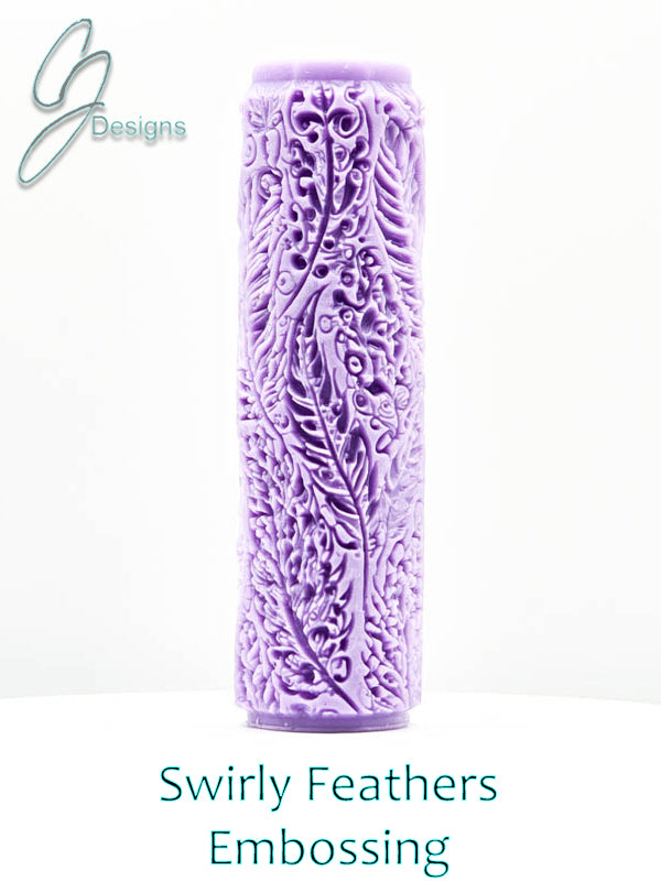 Swirly Feathers Intricate Detail Texture Roller