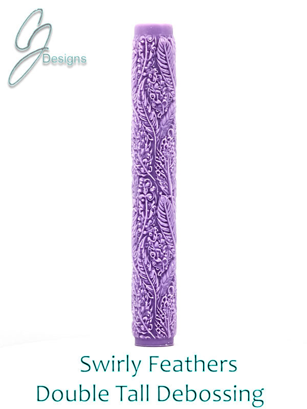 Swirly Feathers Intricate Detail Texture Roller