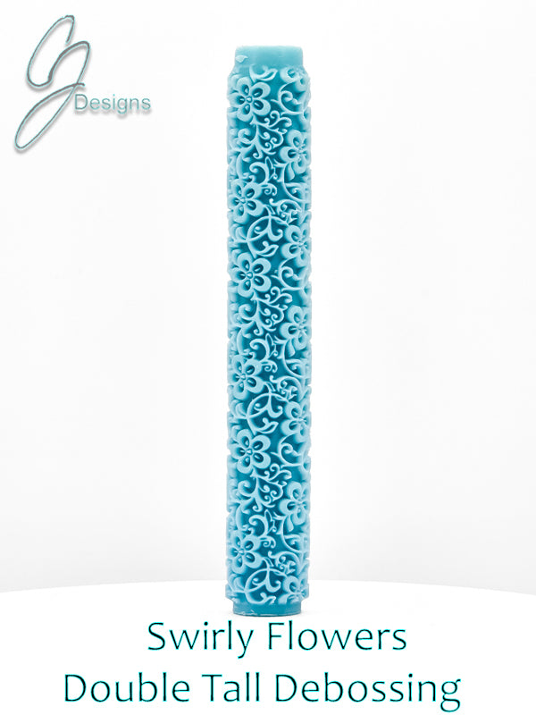 Swirly Flowers Flowers Deep Impression Texture Rollers