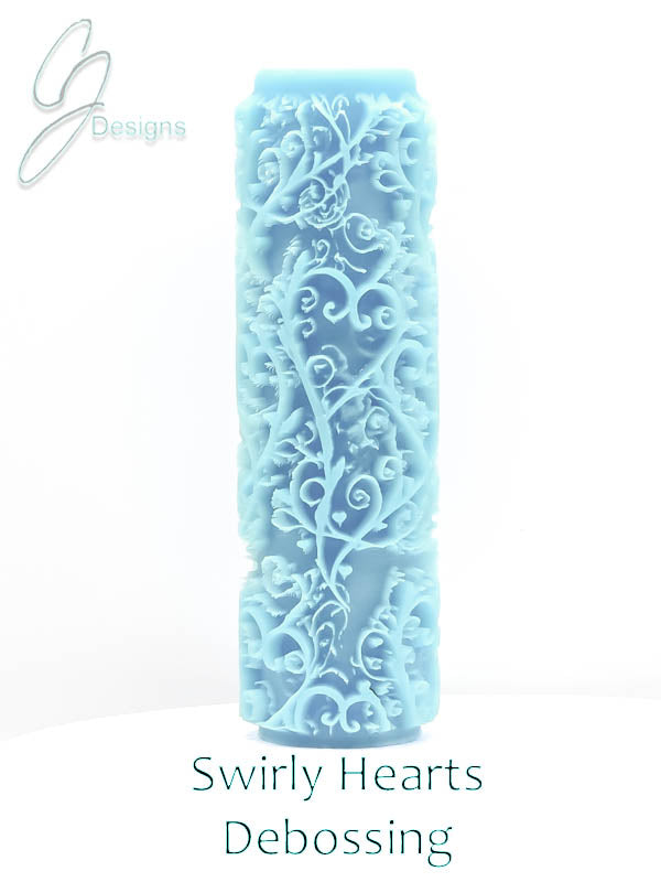 Swirly Hearts Deep Impression Texture Rollers