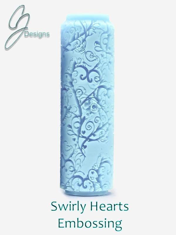 Swirly Hearts Deep Impression Texture Rollers