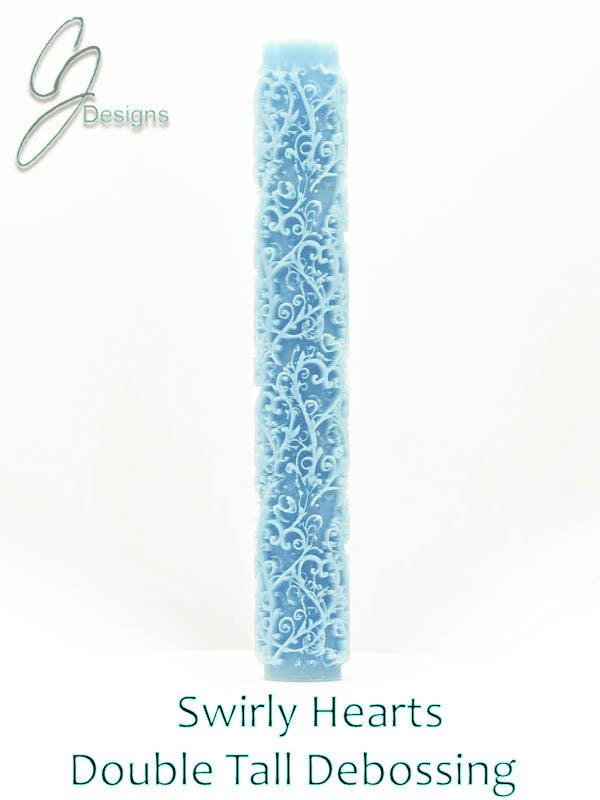 Swirly Hearts Deep Impression Texture Rollers