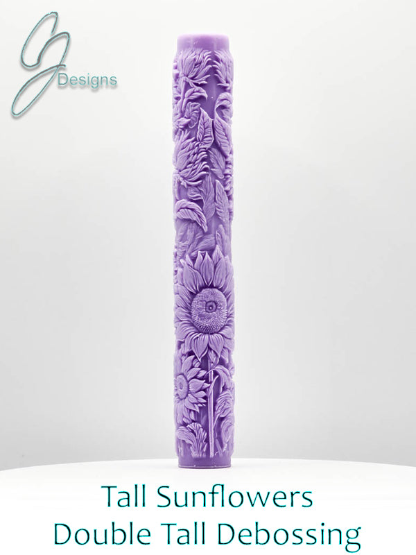 Tall Sunflowers Intricate Detail Texture Roller with DoubleTall Option
