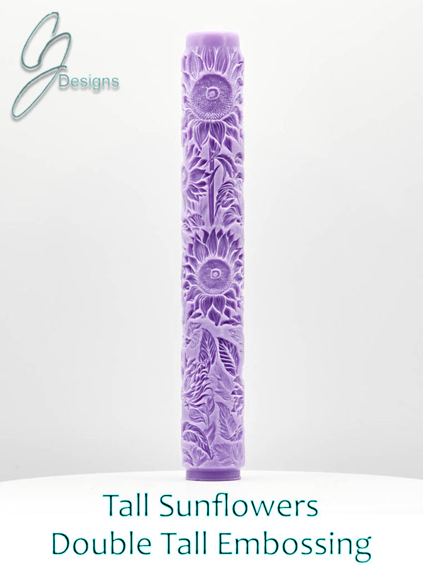 Tall Sunflowers Intricate Detail Texture Roller with DoubleTall Option