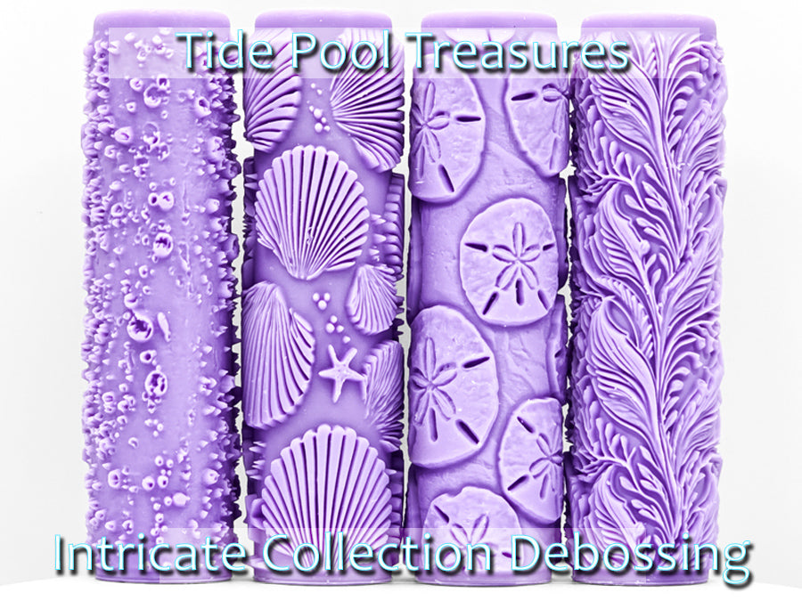 Tide Pool Treasures Collection Intricate Detail Texture Rollers