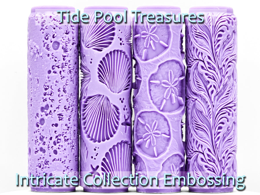 Tide Pool Treasures Collection Intricate Detail Texture Rollers