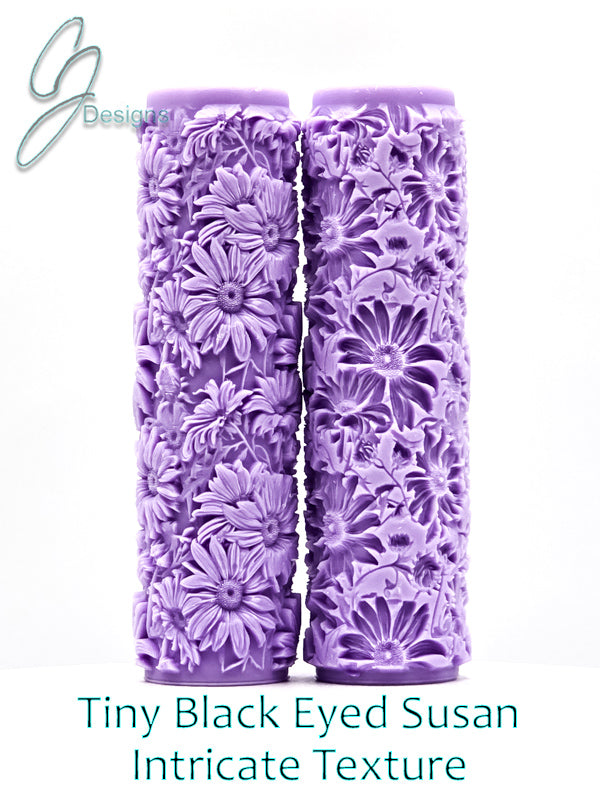 Tiny Black Eyed Susan Intricate Detail Texture Roller