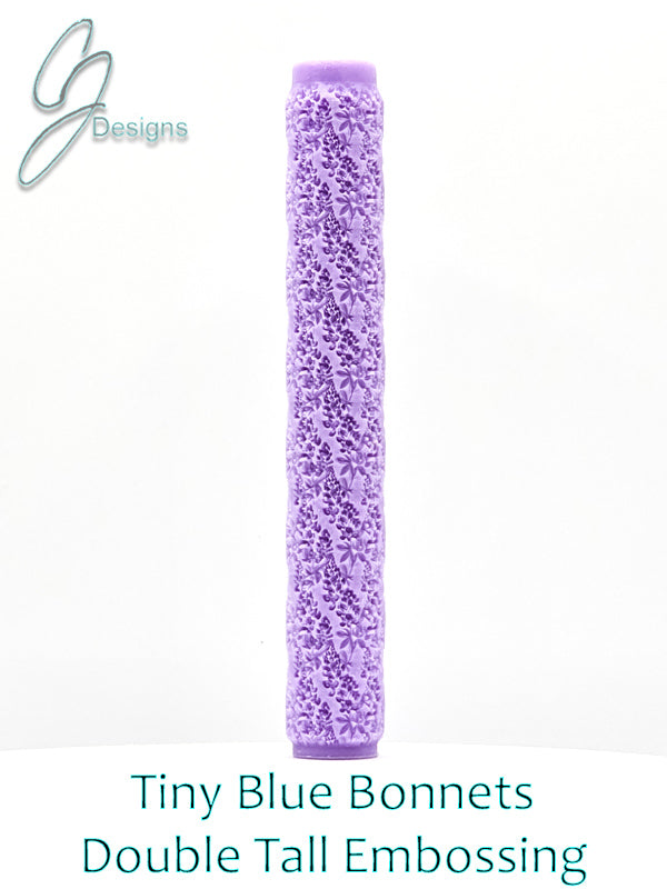 Tiny Blue Bonnets Intricate Detail Texture Roller