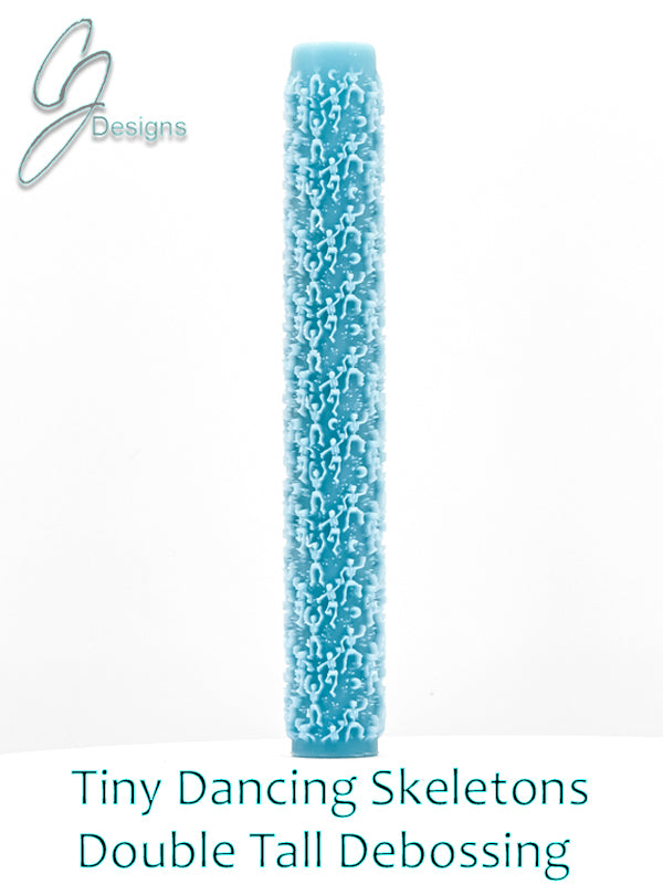 Tiny Dancing Skeletons Deep Impression Texture Roller