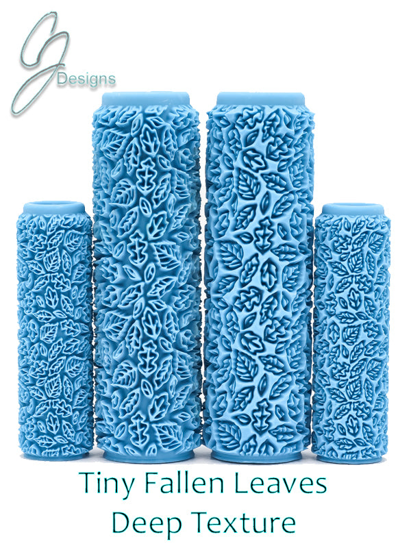 Tiny Fallen Leaves Deep Impression Texture Roller
