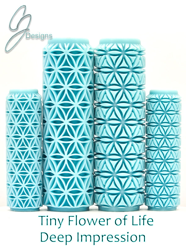 Tiny Flower of Life Deep Impression Texture Rollers