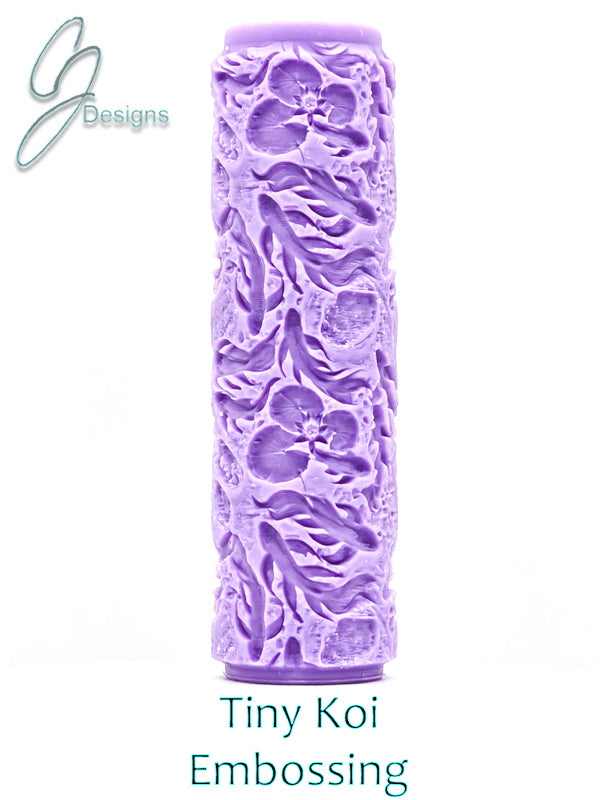 Tiny Koi Pond Intricate Detail Texture Roller