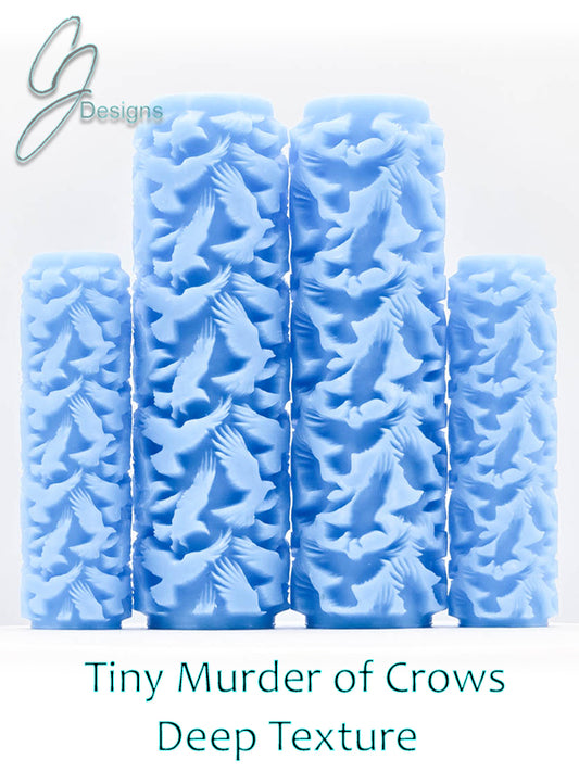Tiny Murder of Crows Deep Impression Texture Rollers