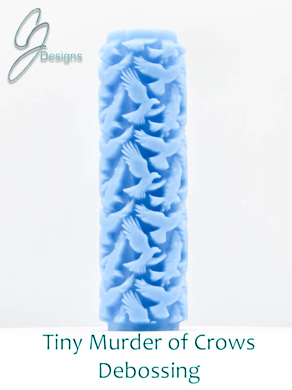 Tiny Murder of Crows Deep Impression Texture Rollers