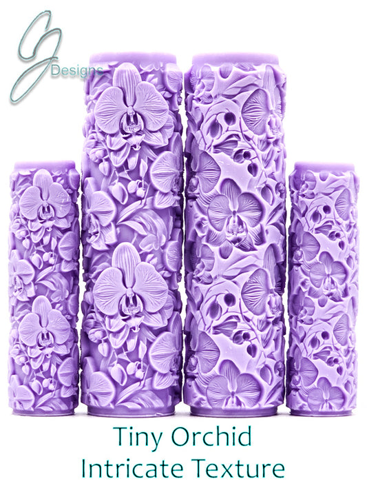 Tiny Orchid Intricate Detail Texture Roller