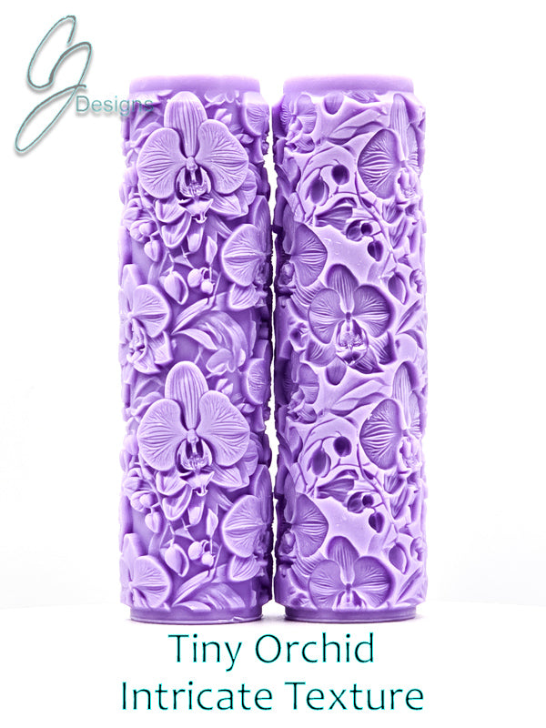 Tiny Orchid Intricate Detail Texture Roller