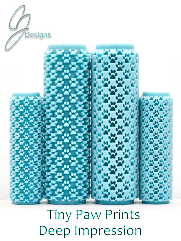 Tiny Paw Prints Deep Impression Texture Rollers