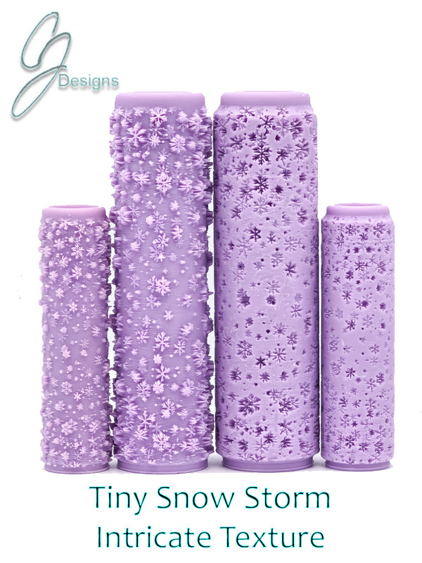 Tiny Snow Storm Intricate Detail Texture Roller