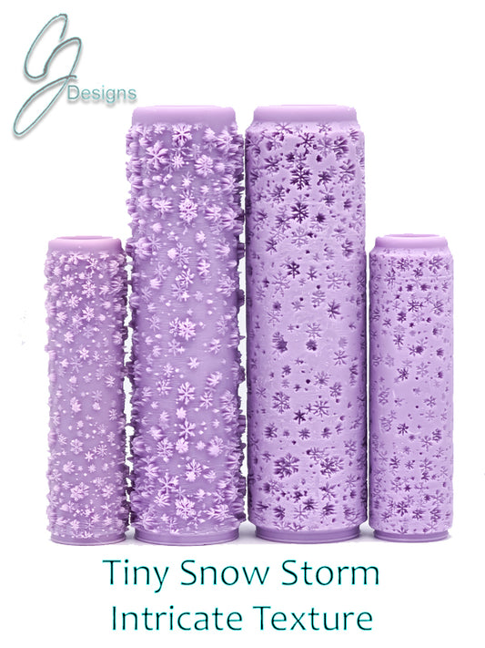 Tiny Snow Storm Intricate Detail Texture Roller