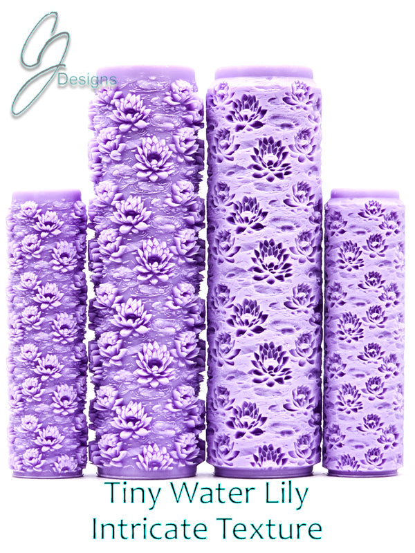 Tiny Water Lily Intricate Detail Texture Roller