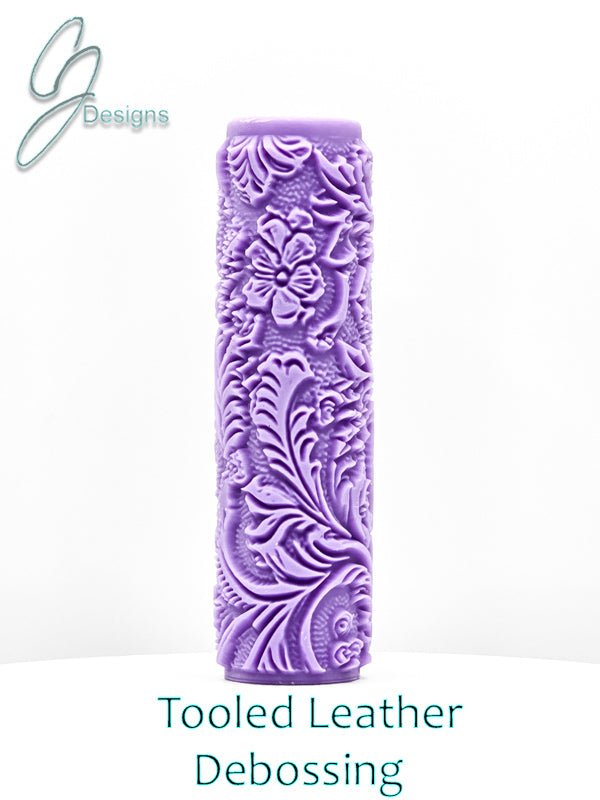 Tooled Leather Intricate Detail Texture Roller