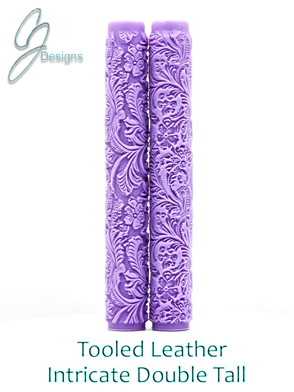 Tooled Leather Intricate Detail Texture Roller