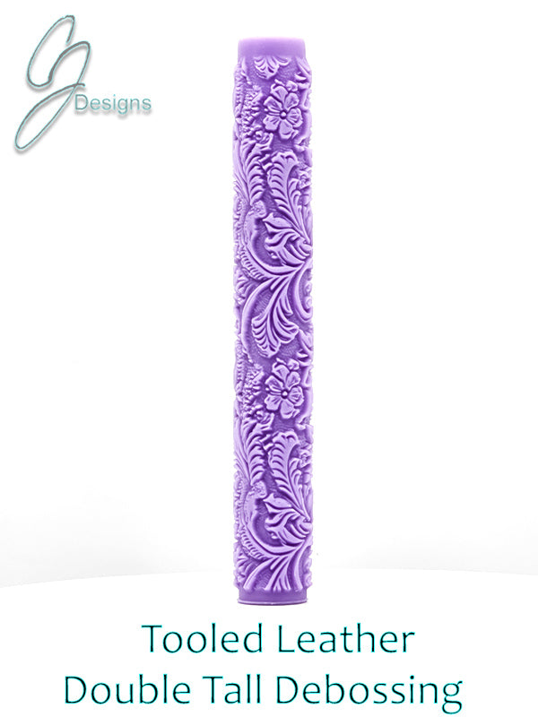 Tooled Leather Intricate Detail Texture Roller