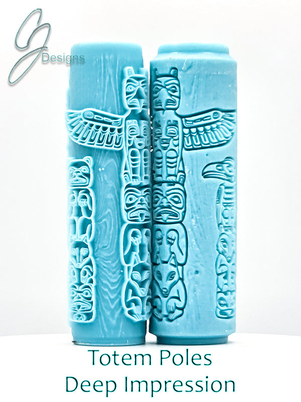 Totem Poles Deep Impression Texture Rollers