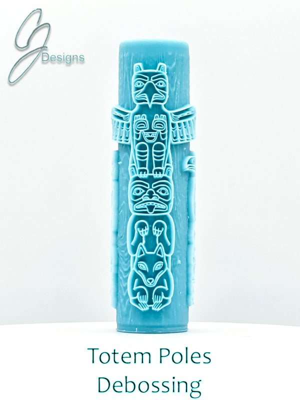 Totem Poles Deep Impression Texture Rollers